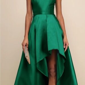 Lulu's Emerald High-Low Dress